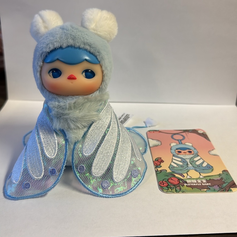 NWOT PUCKY Forest Party Series-Vinyl Plush Pendant - Butterfly Baby (Authentic) - Picture 3 of 11